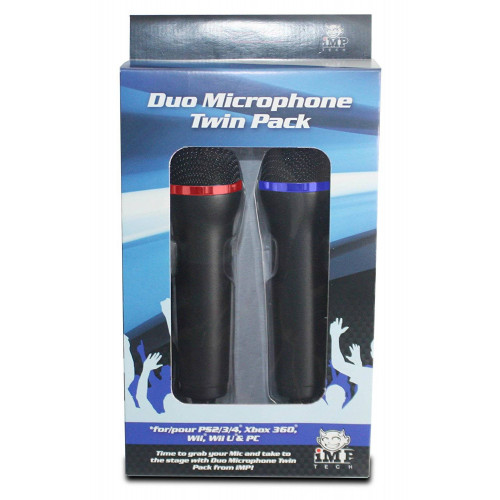 iMP Duo Microphone Twin Pack for PS3 PS4 XBOX 360 Wii Wii U and PC (bontatlan)